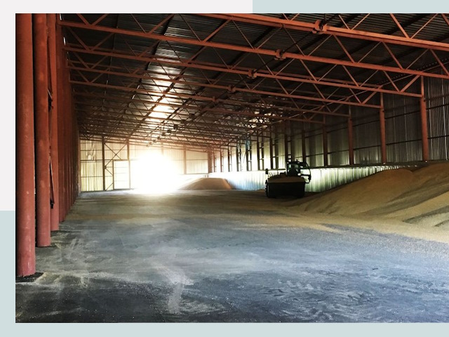 Строительство зернохранилищ в Череповце