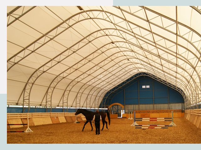 Строительство конных манежей в Череповце