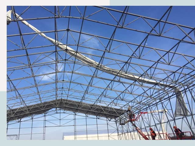 Шатровые ангары от 613 руб. в Череповце и Вологодской области