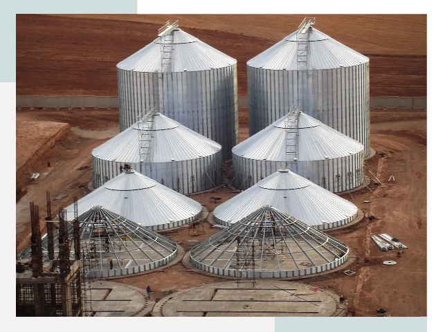 Строительство зерновых силосов в Череповце