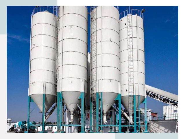 Строительство цементных силосов в Череповце