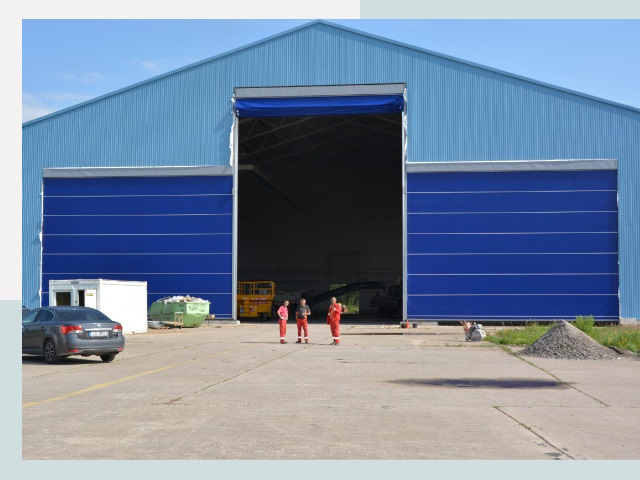 Ангарные ворота в Череповец от СтальСтрой-Чрп по цене 613 руб.