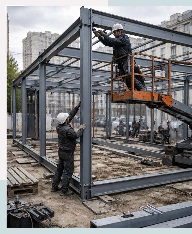 Строительство и монтаж торговых павильонов под ключ в Череповце