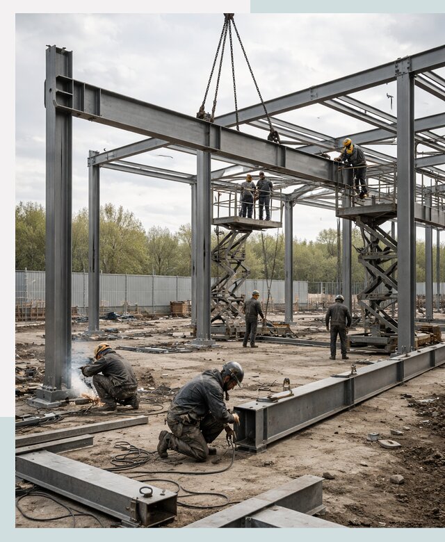 Строительство выставочных павильонов из металлоконструкций в Череповце