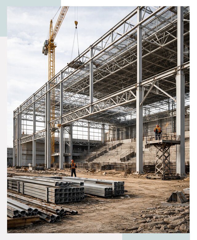 Строительство спортивных комплексов в Череповце от 30663 р. | СтальСтрой-Чрп